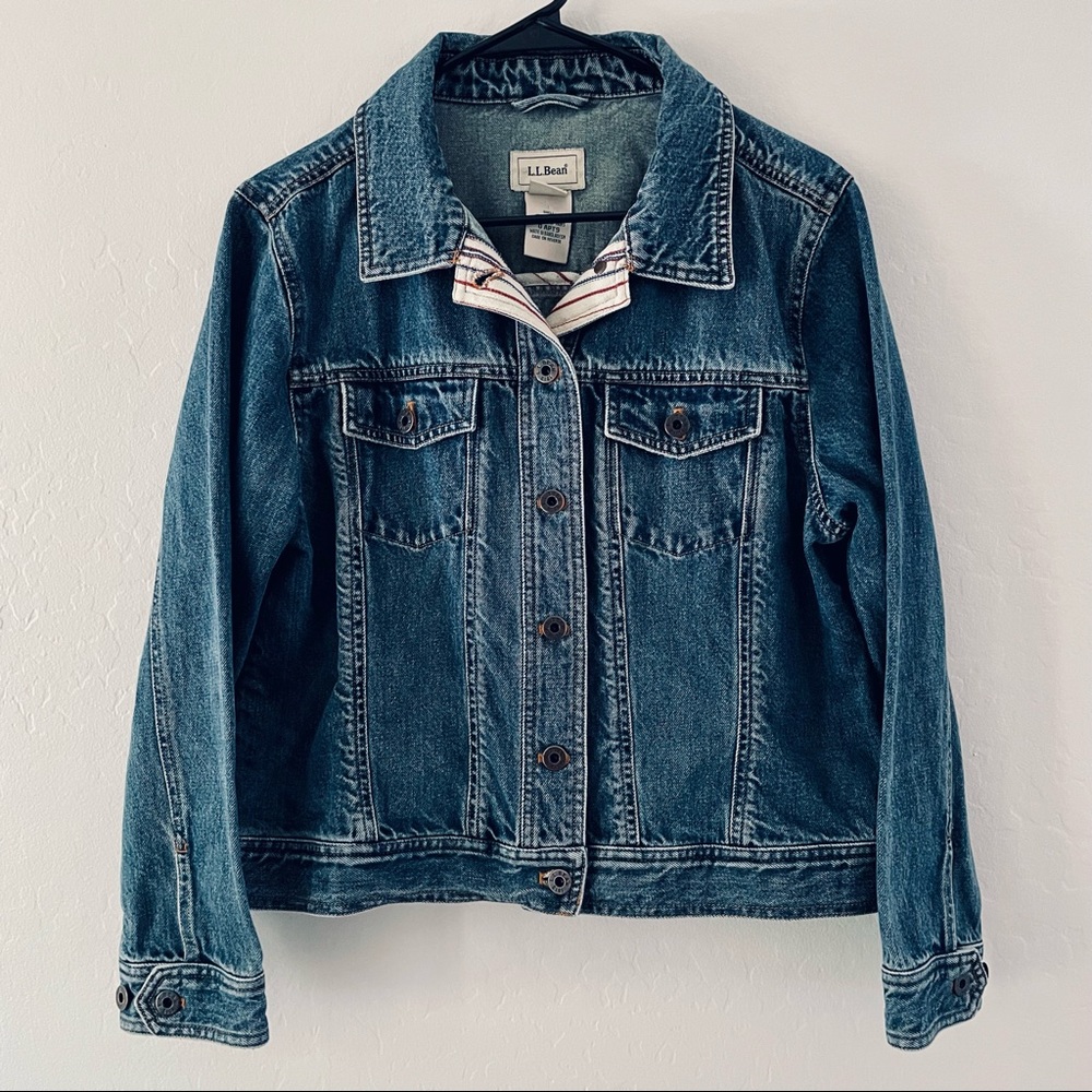 L.L. Bean Petite Women’s Denim Jacket Sz Medium Petite